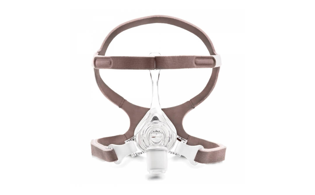 Foto de una mascarilla nasal, un dispositivo para ayudar en la respiración durante el sueño